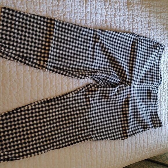 Talbot's Chatham Ankle 14P Pull On Gingham Pants - Picture 1 of 15